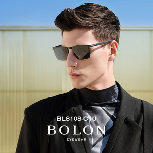 BOLON暴龙眼镜太阳镜金属长方框高清偏光配度数驾驶墨镜男BL8108