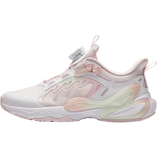 蝶翼|安踏女童鞋2026夏季旋钮扣网面运动鞋大童透气休闲鞋女