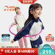 卫衣裤 安踏儿童女童针织运动套2025秋新款 亲肤中大童套装 子两件套