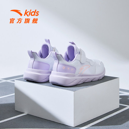 安踏女童运动跑鞋网面