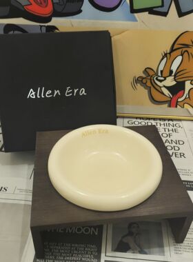 AE釉下彩猫咪飞碟陶瓷护颈罐头宠物BDins马卡龙色宠物碗