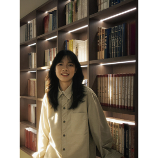 新款 男女秋季 日系高级感宽松简约慵懒风百搭衬衣外套 衬衫 牛仔长袖