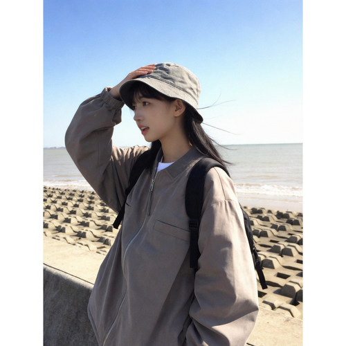 cleanfit极简翻领夹克男女春秋