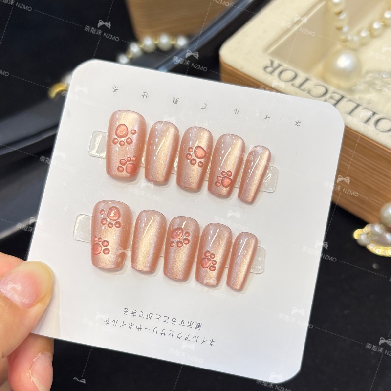 【可爱猫咪爪】短款可爱卡通纯手工穿戴甲