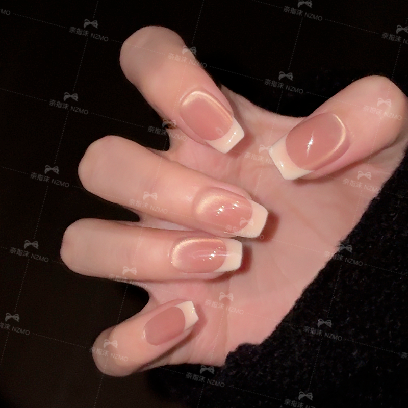 【粉黛云彩】粉色云雾款美甲ins风纯手工穿戴甲,彩妆/香水/美妆工具,穿戴甲/甲片,淘宝优惠券,粉丝福利购,淘宝优惠卷