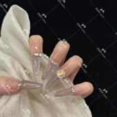 K2030 高级感温柔显白纯手工穿戴甲