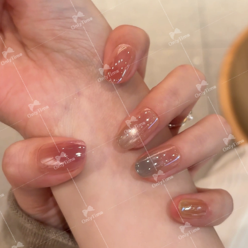 【夏日多巴胺】彩色指尖猫眼穿戴甲日常显白美甲INS风甲片