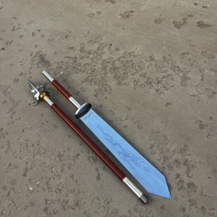 不锈钢陌刀朴刀冷兵器长刀影视道具刀大型武术表演唐陌刀未开刃