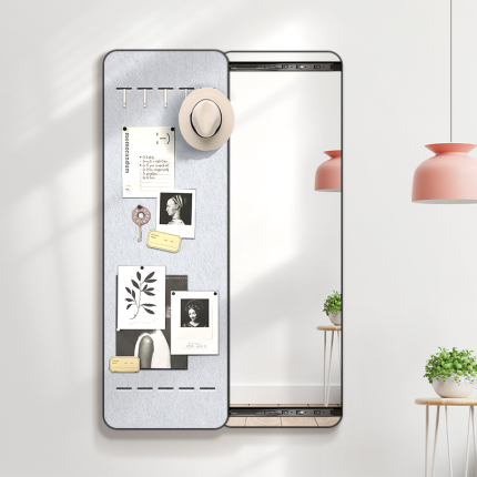 diy板隐藏式全身镜照片墙推拉隐形穿衣镜入户门可关闭暗藏式镜子