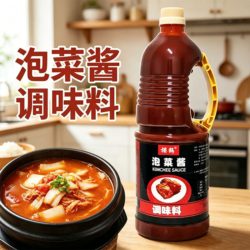樱鹤泡菜酱调味料大瓶装1.8L厨房烹饪韩国风味酱料家用调料腌制料图片