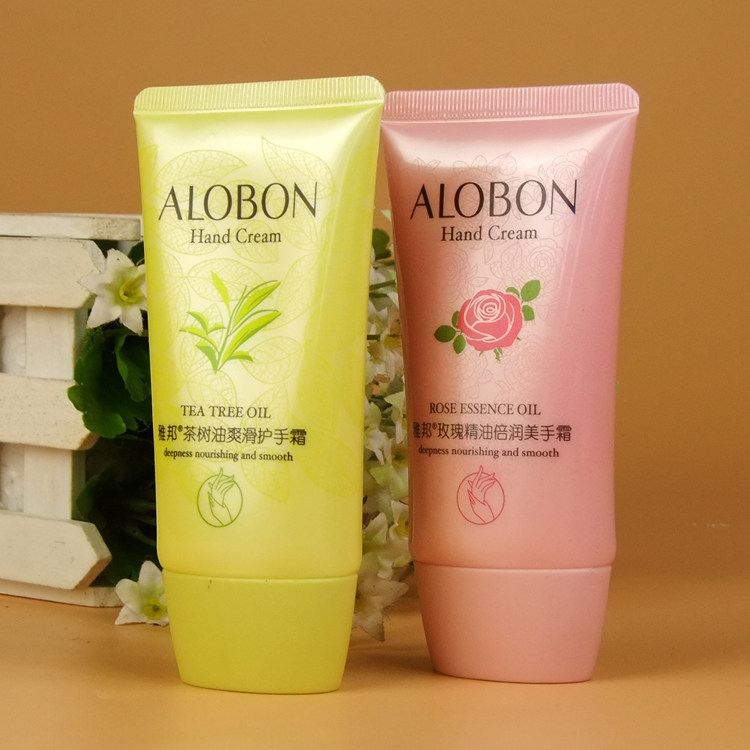 Genuine AloBon/ Yabang Rose Essential Oil Moisturizing Hand Cream Tea Tree Oil Smooth Hand Cream 80G 1 bottle thumbnail 3