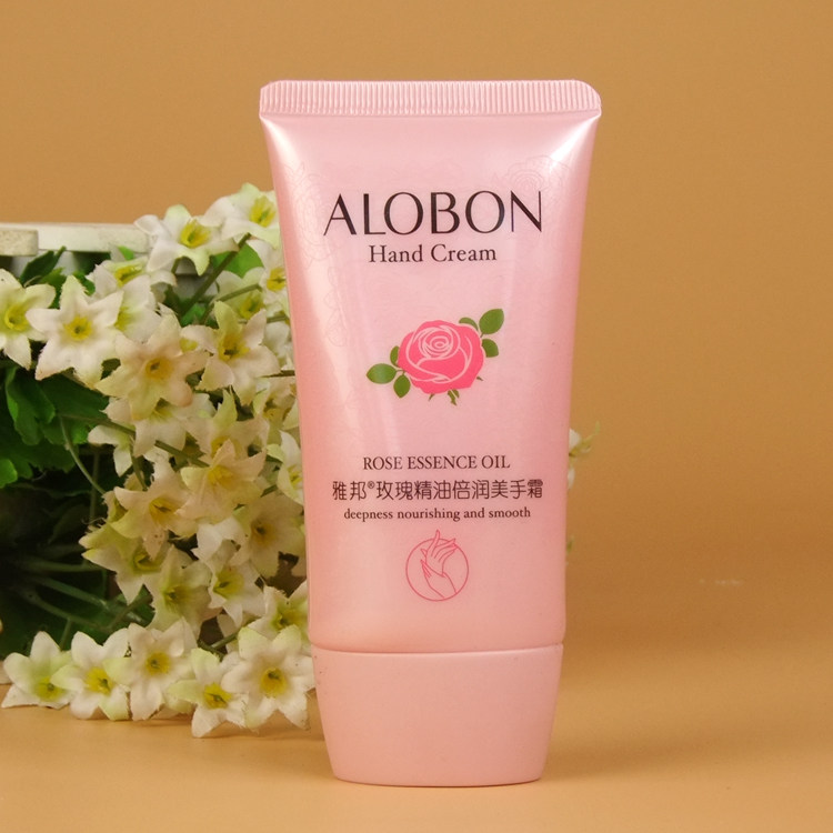 Genuine AloBon/ Yabang Rose Essential Oil Moisturizing Hand Cream Tea Tree Oil Smooth Hand Cream 80G 1 bottle thumbnail 2