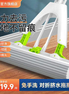免手洗拖把丽尔家对拆式