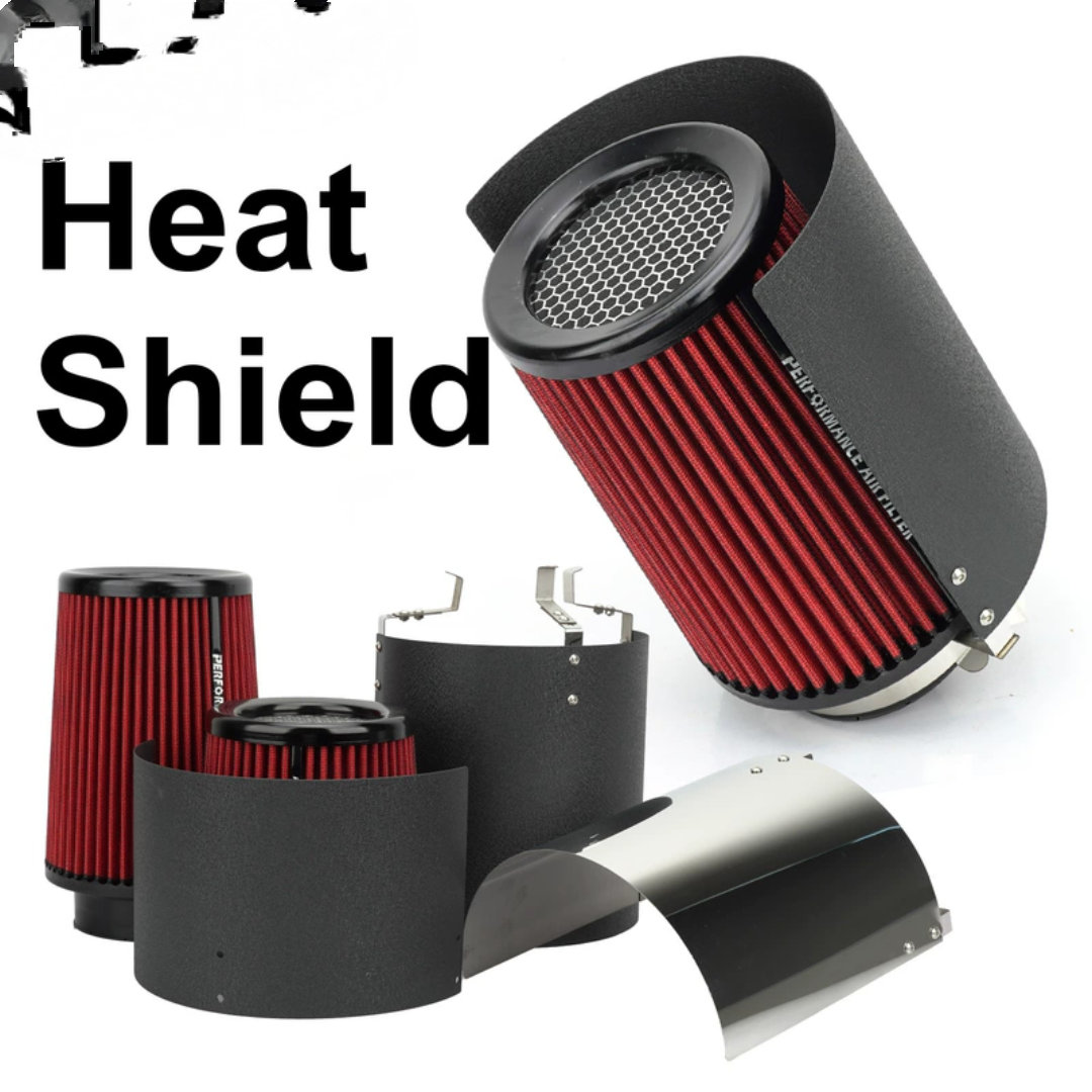 汽车进气改装冬菇头空滤 隔热罩不锈钢通用型挡风板保护罩可调节