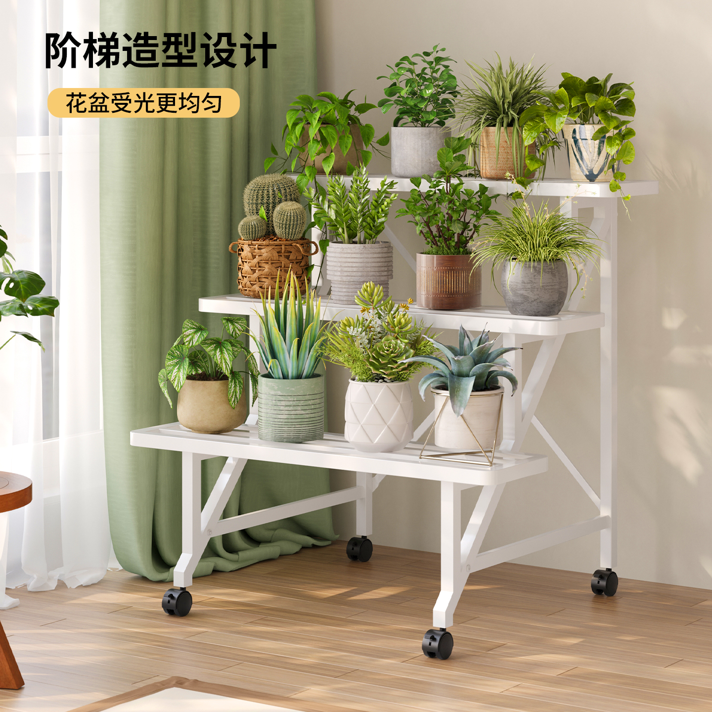 花架置物架阳台多层铁艺花盆架