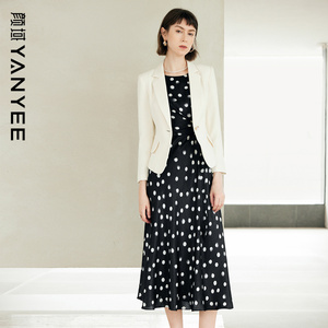 颜域西装外套连衣裙套装2026新款女春季通勤气质一整套穿搭两件套