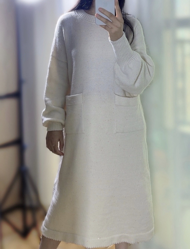 春秋款长裙机织教程 150/160四针机使用 赠三份图纸非成品