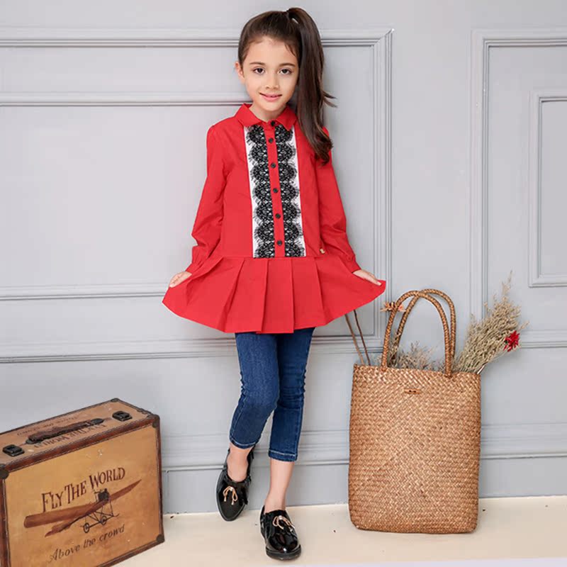Chemise fille à manche longue - Ref 2084942 Image 1