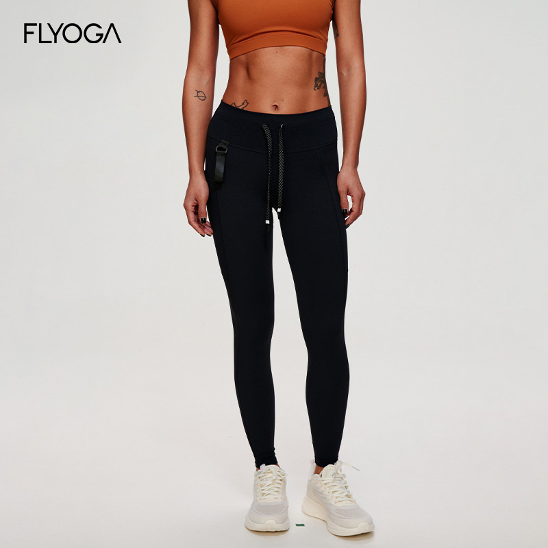 FLY ACTIVE新款高弹耐磨不掉档健身攀岩运动长裤FLYOGA飞蓝51939