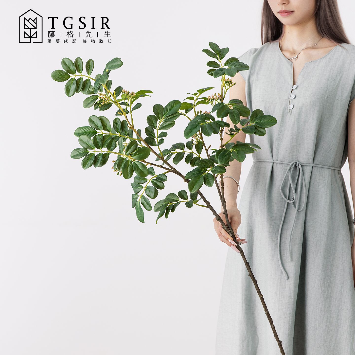 落地仿真绿植雪花木树叶