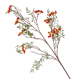 马桑果仿真花客厅大件落地假花摆件大束秋实果实发财果浆果装饰品