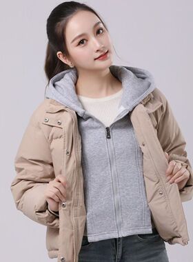 新款潮可拆卸假领子连帽卫衣帽子