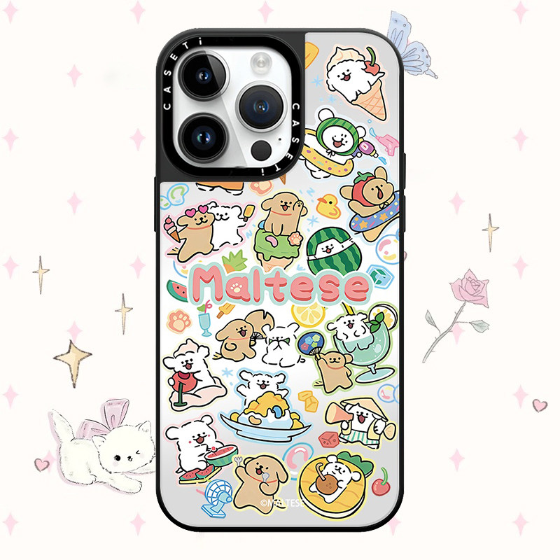 线条小狗第二弹适用于苹果17promax手机壳/iphone16promax/15pro/14plus/13p/12p套case磁吸手机壳手链