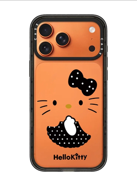 联名黑皮HelloKitty凯蒂猫苹果17promax壳适用iPhone16pro磁吸15Plus卡通17Air可爱14透明13防摔套女