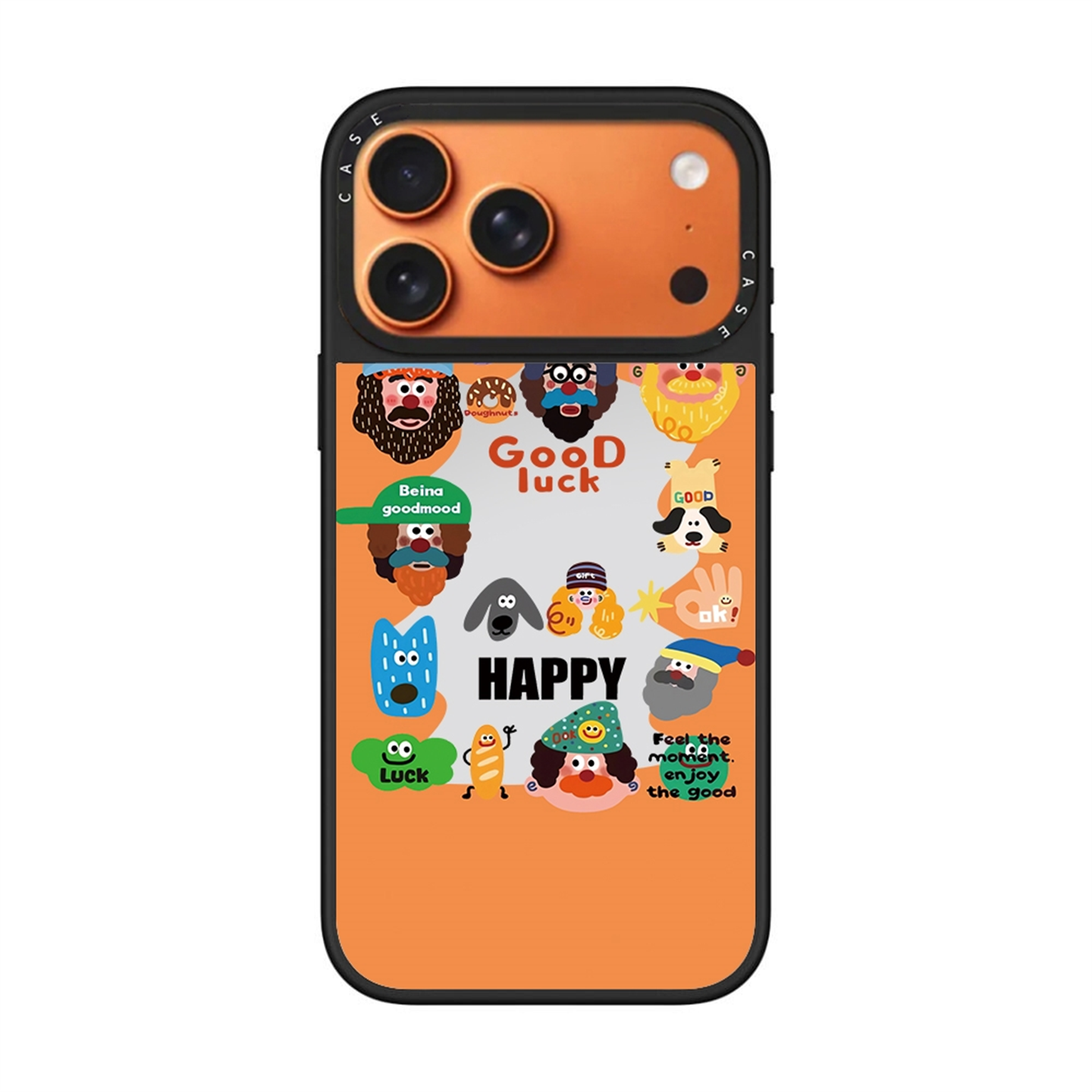 联名橙色多巴胺男女孩头像iPhone17promax壳适用苹果16promax磁吸15Plus可爱14卡通13/12防摔保护套