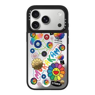 联名村上隆太阳花贴纸iPhone17promax壳适用苹果16pro磁吸15Plus卡通17Air可爱14情侣13防摔保护套女