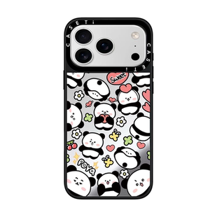 14plus 可爱熊猫适用于苹果17promax手机壳 iphone16promax 15pro 12p套case磁吸手机壳手链 13p