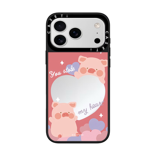 lulu猪情人节爱心适用于苹果17promax手机壳/iphone16promax/15pro/14plus/13p/12p套case磁吸手机壳手链