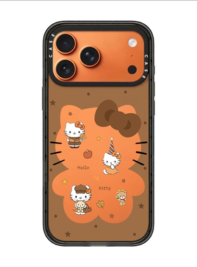 联名黑皮Hellokitty豹纹KT猫iPhone17promax壳适用苹果16pro磁吸15可爱17Air卡通14Plus透明13保护套