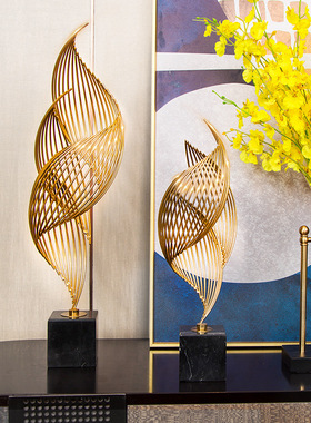 现代轻奢风摆件电视柜创意高档客厅玄关酒柜工艺术装饰品北欧家居