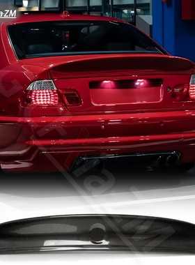 适用于98-05宝马3系E46四门改装CLS款尾翼碳纤维导流板定风翼压尾