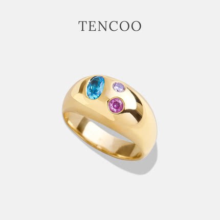 【新年礼物】Clash诞生石能量矩阵戒指小众设计宝石定制银戒指