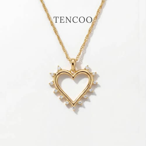 TENCOO星芒守护心项链肖邦链