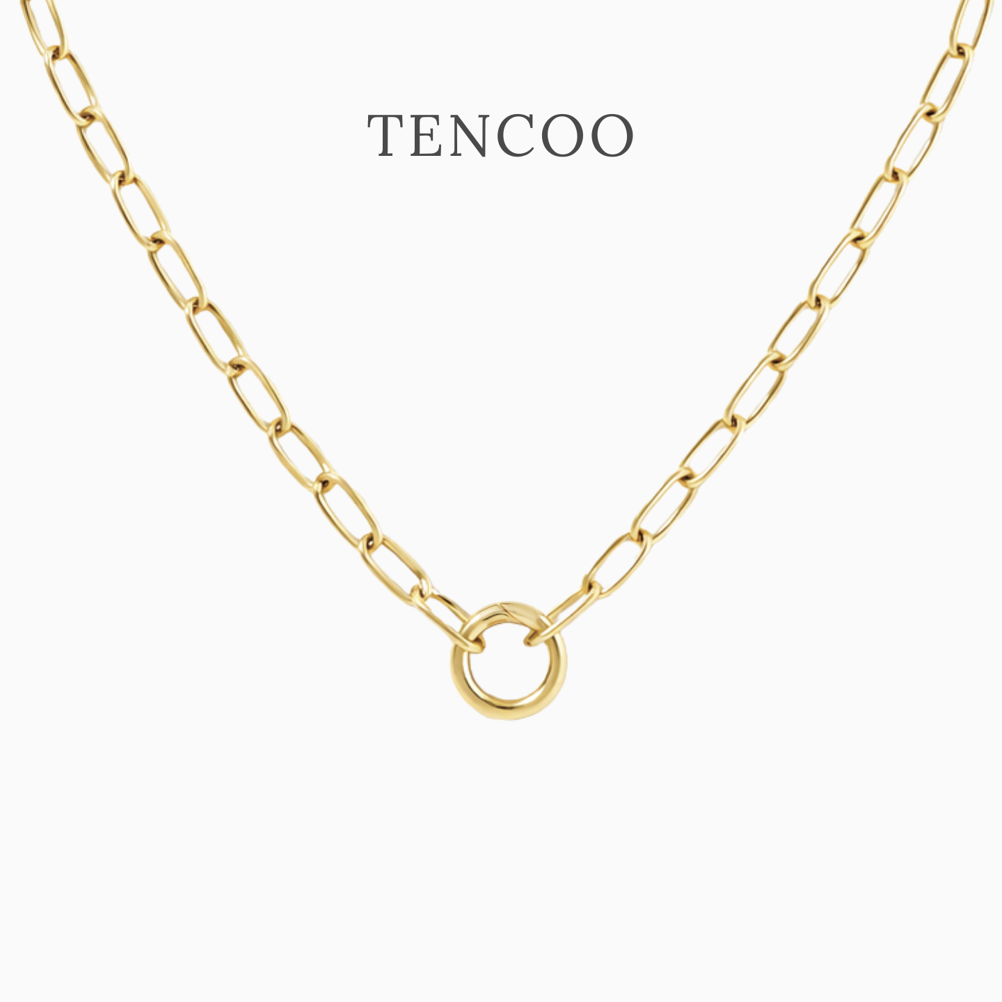 26新品| TENCOO【SYSTEM基础链】回形针链圆环扣可加吊坠14K镀金