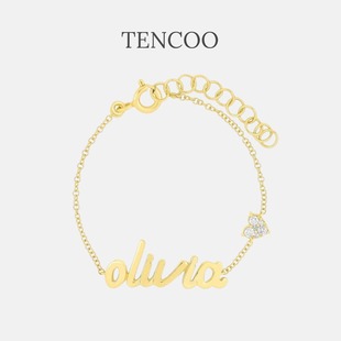 【曲面立体工艺】TENCOO定制字母手链 轻奢定制高级礼物