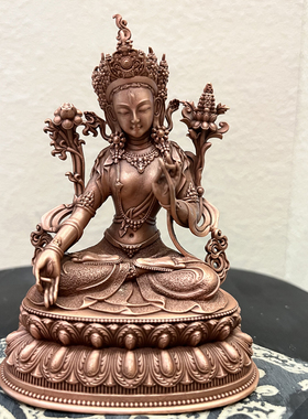 纯铜保平安藏传白度母