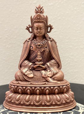 纯铜保平安藏传莲花生大士精致