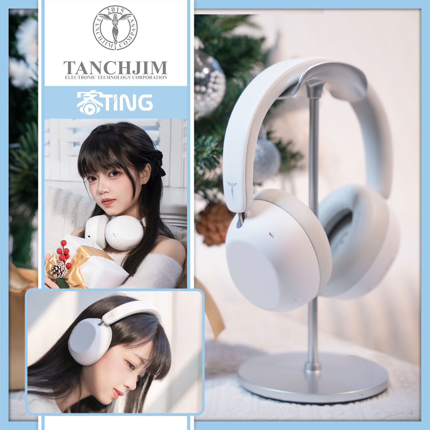 thumbnail for TANCHJIM Angel Jimmy RITA High-Resolution Active Noise Cancelling HIFI Bluetooth Headphones
