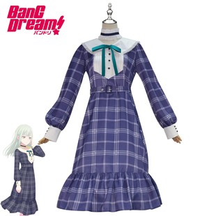 若叶睦cos服Ave Mujica若叶睦舞台装若叶睦cosplay服格子裙JK裙女