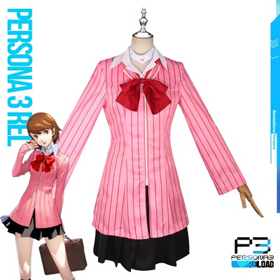 女神异闻录热舞岳羽由加莉月光cos服cosplay条纹制服动漫扮演服装