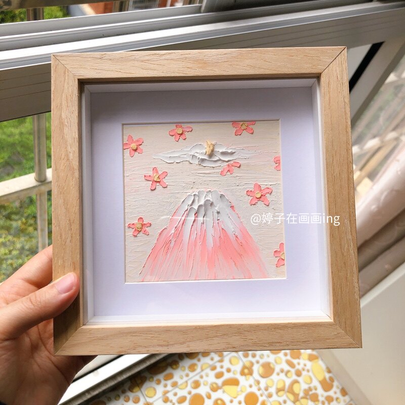 中空不压画油画棒画框立体相框摆台挂墙黏土标本装裱有机玻璃画框