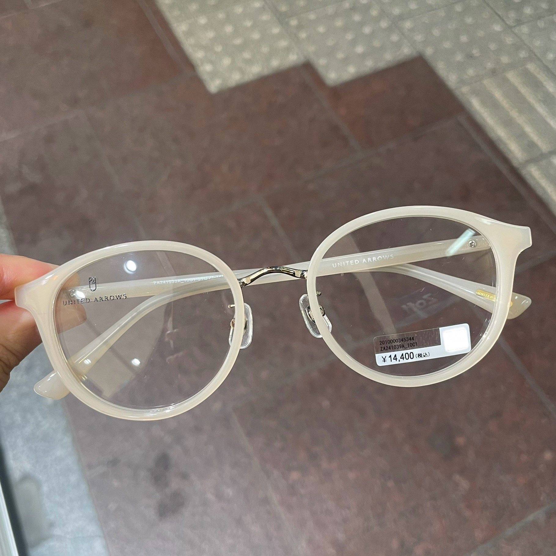 有鼻托眼镜框ZOFF合作款圆形塑料