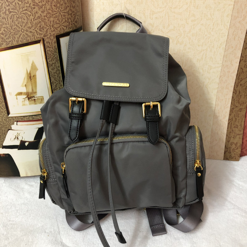 韩版简约学生书包复古帆布双肩包女休闲牛仔布背包潮学院做旧个性