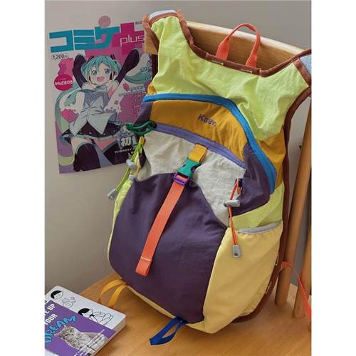 旅游新款户外徒步登山包女多巴胺小众ins旅行包休闲百搭骑行背包