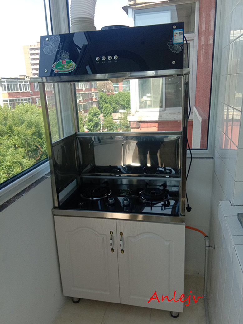 balcony cupboard Stainless steel thickening Gas hood Bracket Stove cabinet window Hoods Smoke Cover Gas stovein the Whole house custom , Kitchen Cabinet &amp; Accessories , Kitchen Cabinet  category - from Buy2taobao.com to provide professional Taobao agent buy service