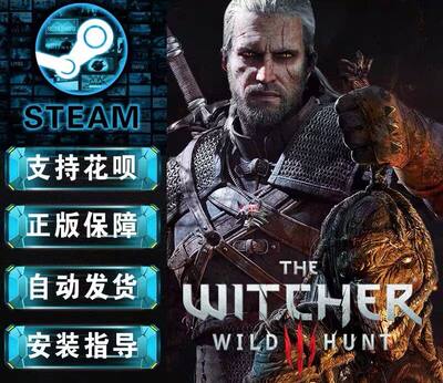 江湖pc 正版 中文 steam游戏 巫师3狂猎 激活码，自动发货，秒发